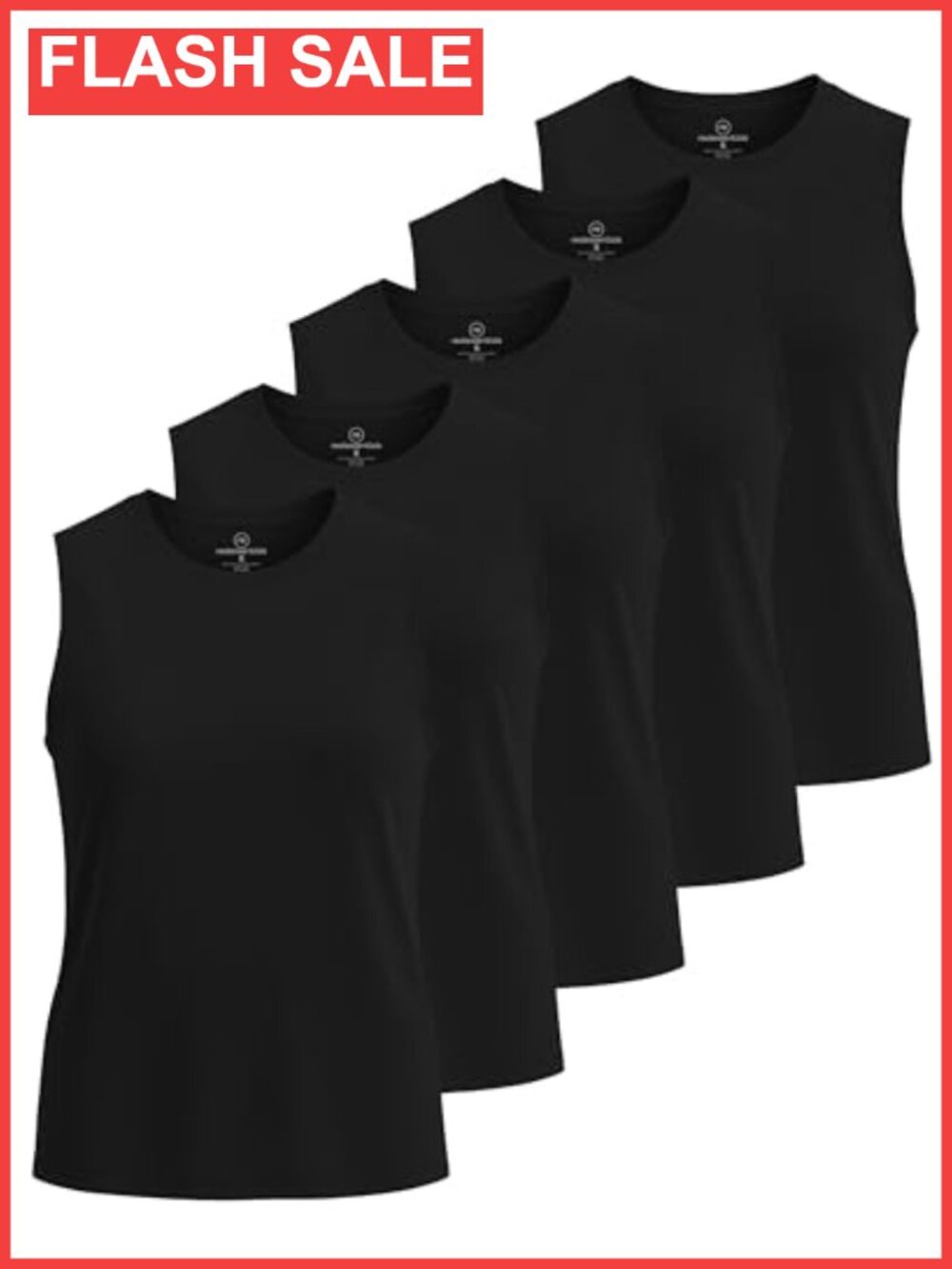 5 Pack Dry Fit Tank Tops Muscle Sleeveless Workout Athletic Gym